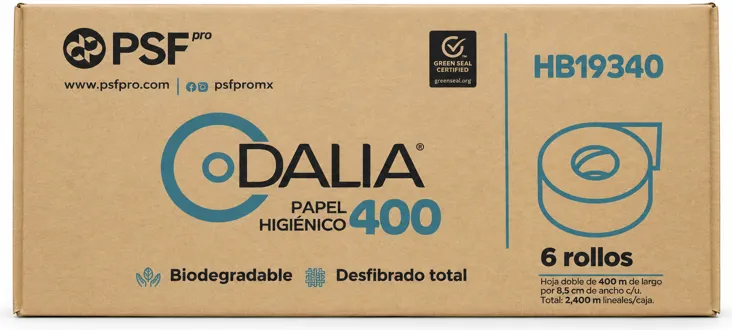 Caja de papel higiénico Dalia 400
